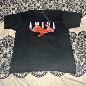 AMIRI Rabbit Logo T Shirt Black